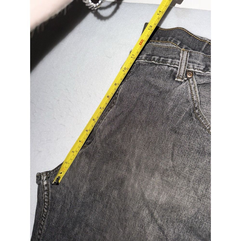Vintage Ralph Lauren Polo Jeans Company Distressed Jeans‎ 38 Gray Grunge Cropped - Picture 8 of 9